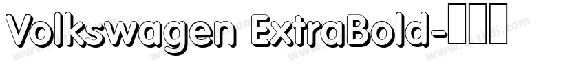 Volkswagen ExtraBold字体转换
